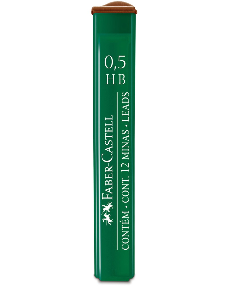 Мини графити за автоматичен молив 0.5 mm Faber-Castell Мини графити за автоматичен молив 0.5 mm Faber-Castell - 12 броя -