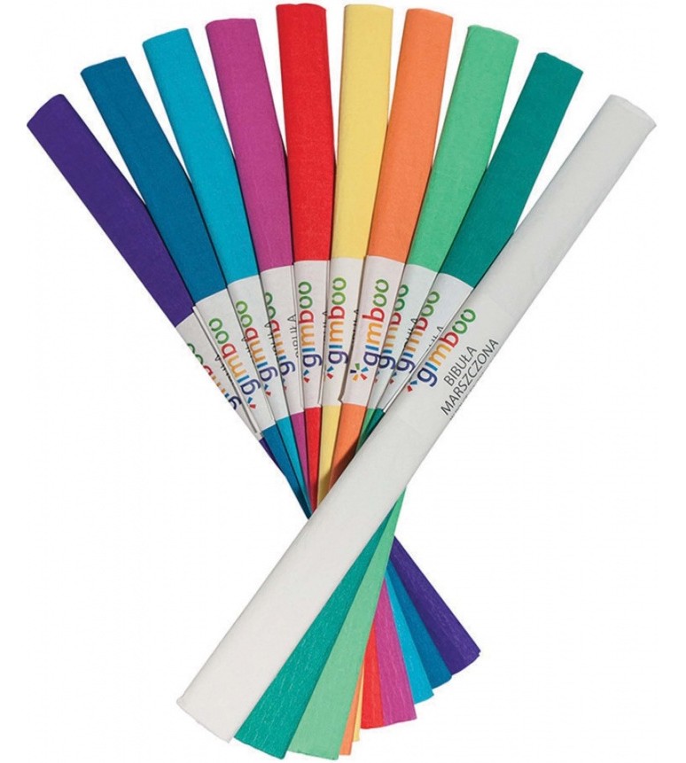 Цветна креп хартия Donau - 10 ролки с размери 25 x 200 cm - 