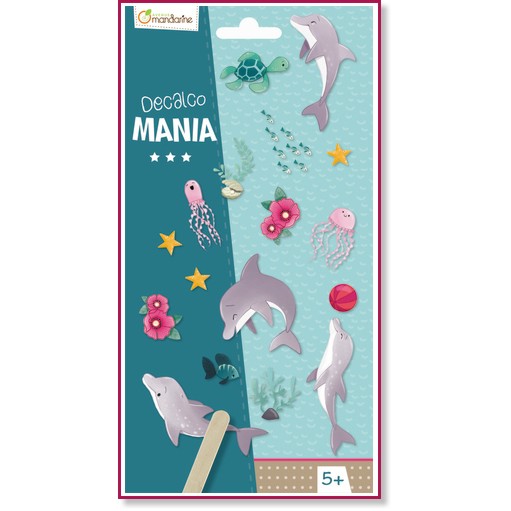Стикери Avenue Mandarine - Делфини Стикери Avenue Mandarine - Делфини - 2 листа -