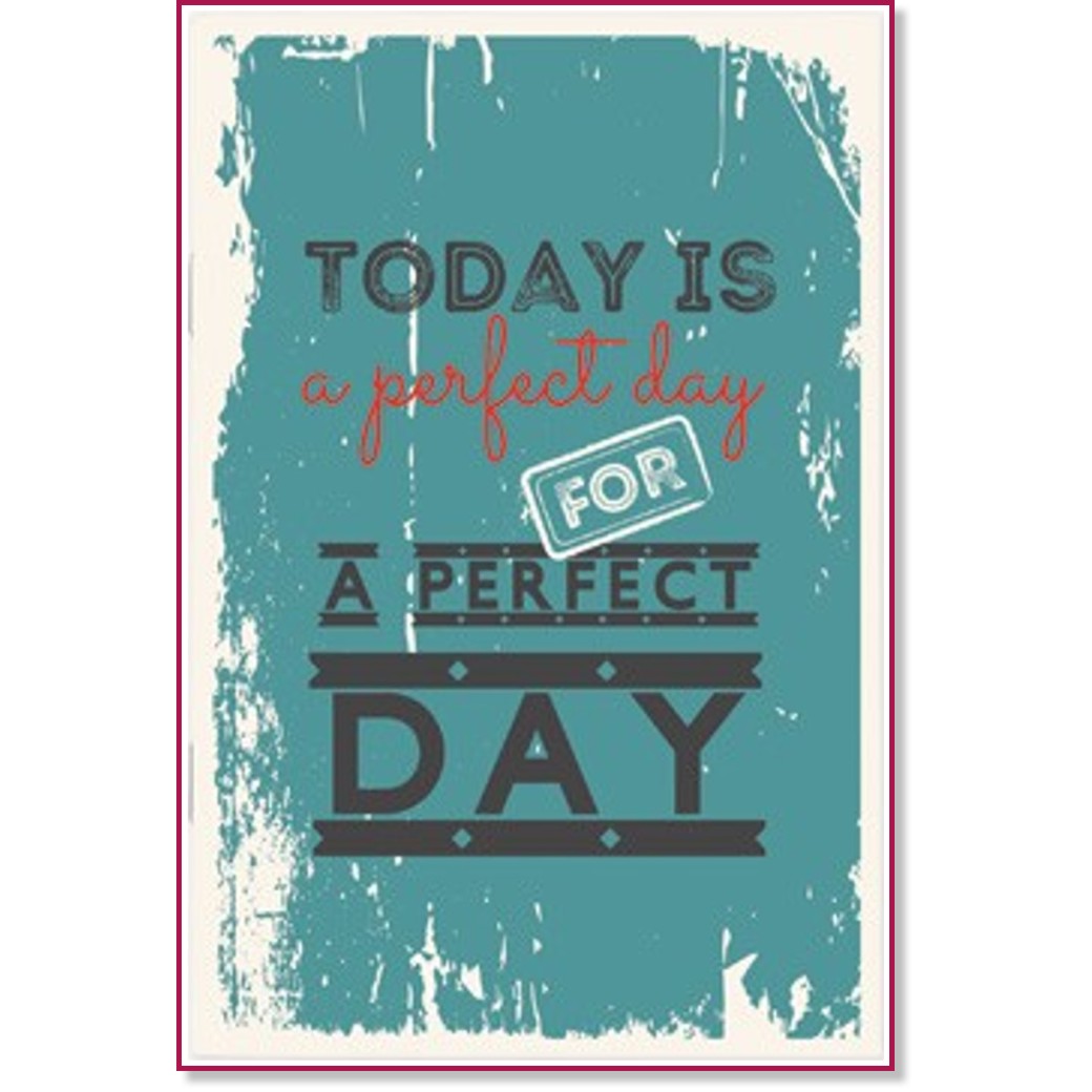  Simetro books Today is a perfect day - 11 x 16 cm   Vintage gifts - 