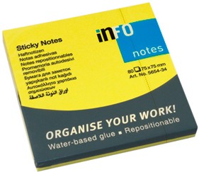      Info Notes - 80    7.5 x 7.5 cm - 