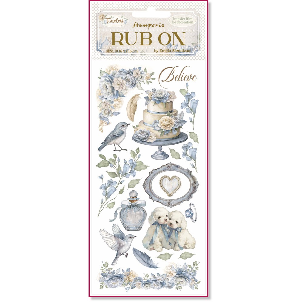    Stamperia - Belive - 10.16 x 21.6 cm   Timeless - 