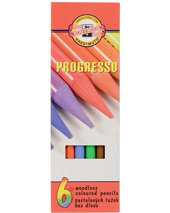 Цветни моливи Koh-I-Noor - 6, 12 или 24 цвята с лаково покритие - 