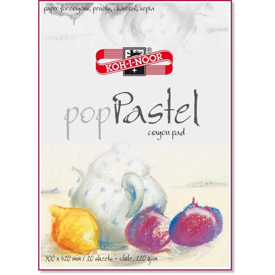    Koh-I-Noor pop Pastel - 20 , A3, 220 g/m<sup>2</sup> - 