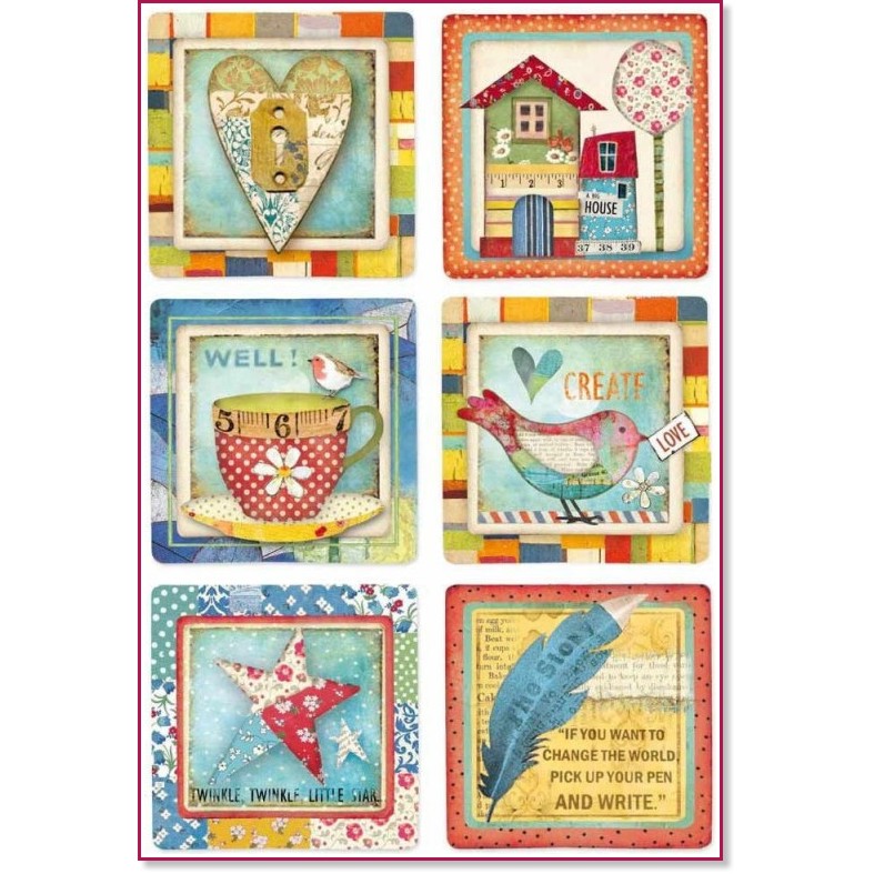 ��������� ������ Stamperia Patchwork - A4 - 