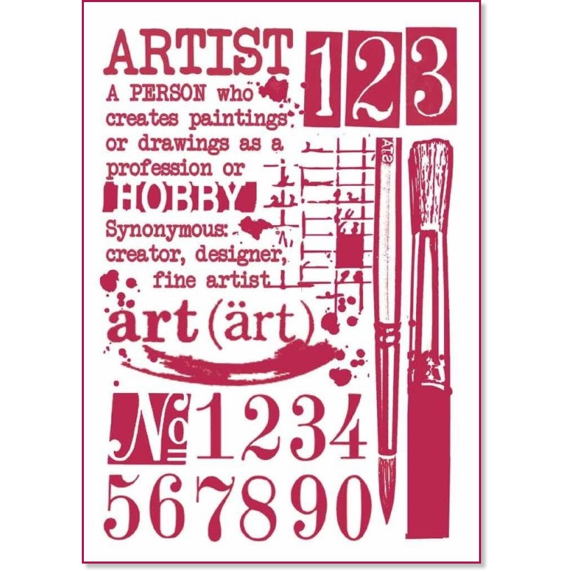  Stamperia -    - 21 x 29.7 cm - 