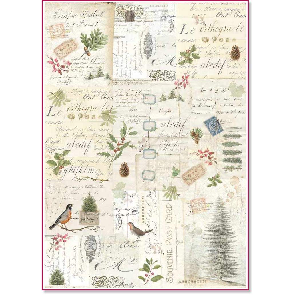 ��������� ������ Stamperia Winter Botanic - A3 - 