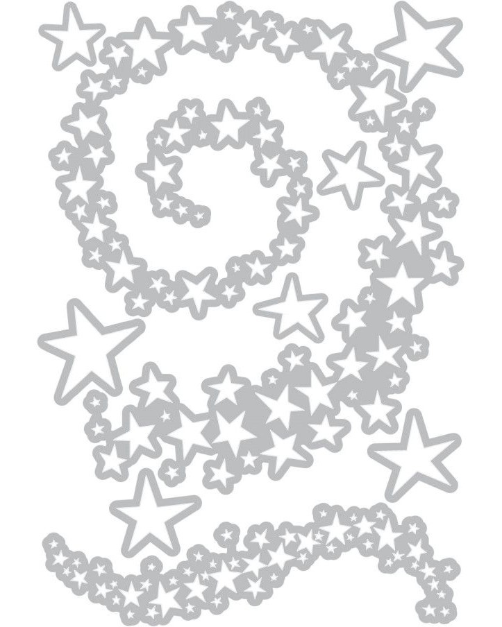      Sizzix Swirling Stars - 9   1.3  12.4 cm - 