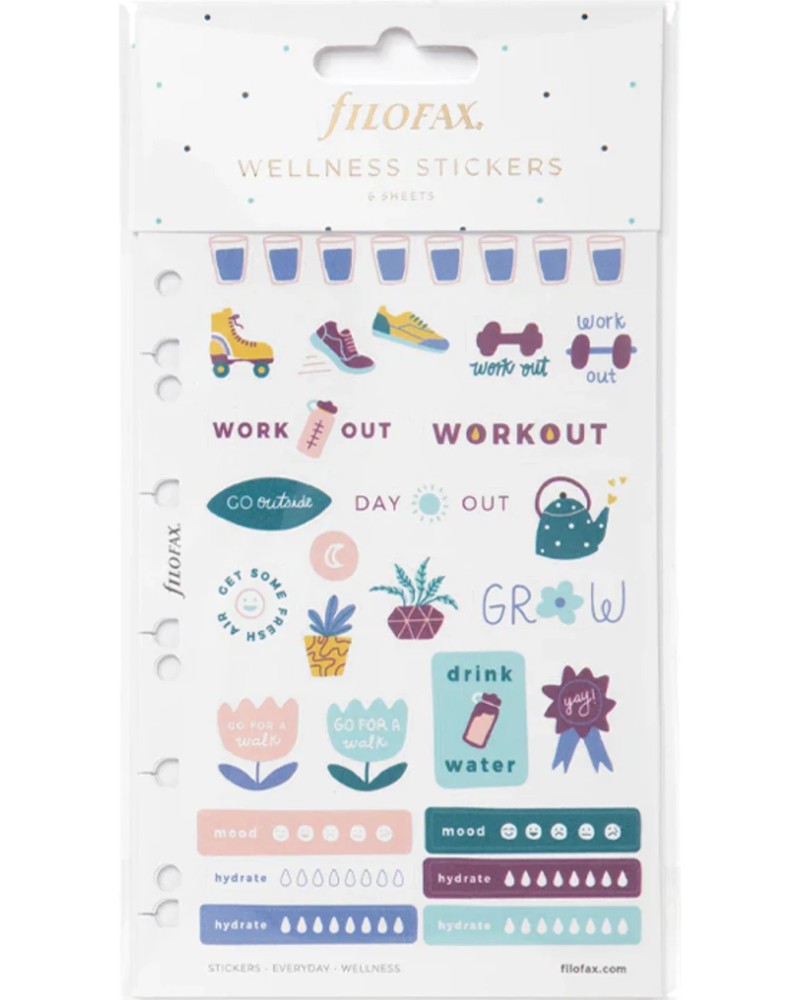������������� ������� Filofax - 216 ���� �� ���������� Wellness - 