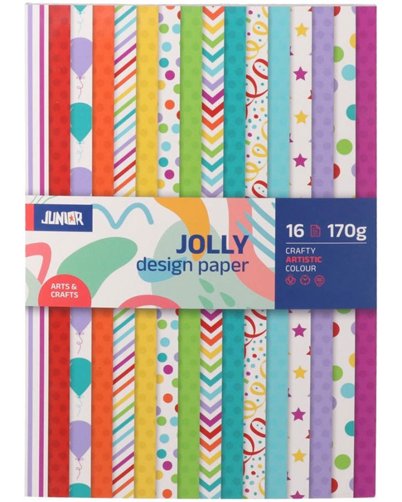 ������ �� ��������� Junior Jolly - ���� ����� - 16 �����, ������ �5, 170 g/m<sup>2</sup> - 