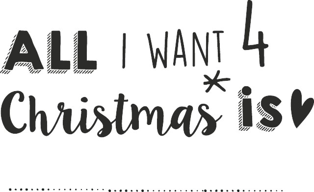   KPC - All I Want 4 Christmas is U - 3.6 x 5.8 cm - 