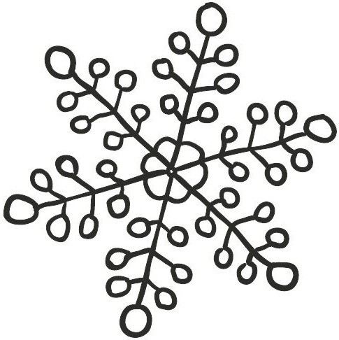Гумен печат KPC Ice Crystal 1 Гумен печат KPC Ice Crystal 1 - ∅ 3.2 cm -
