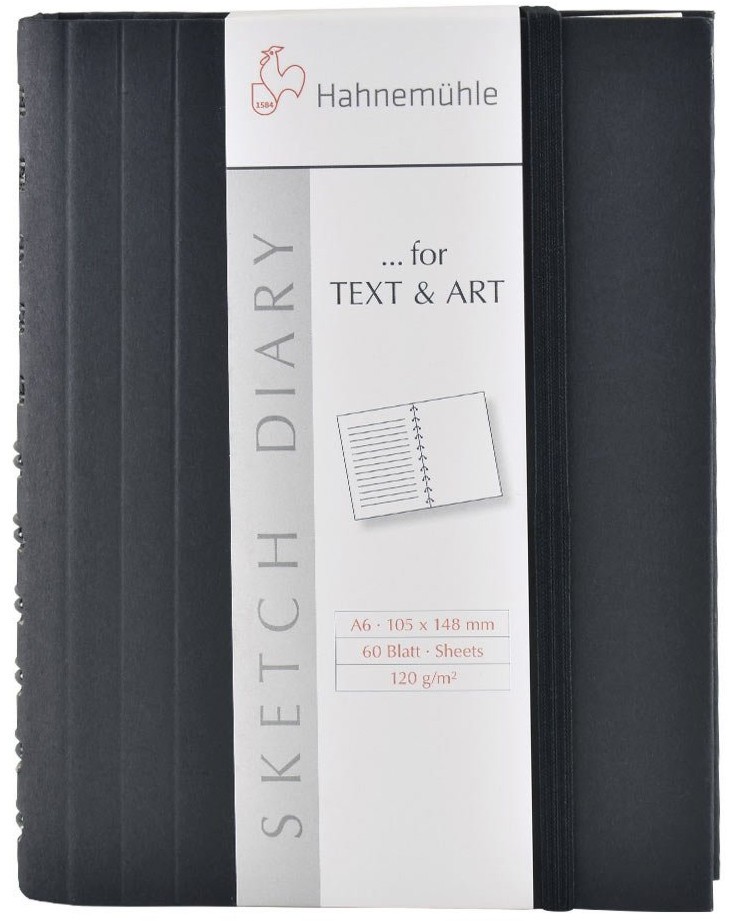 Скицник Hahnemuhle Text And Art Скицник Hahnemuhle Text And Art - 10 листа, 120 g/m<sup>2</sup> -