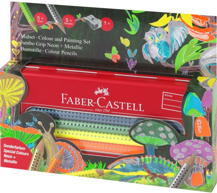 ������ ������ Faber-Castell Jumbo Grip - 10 ����� � �������� - 