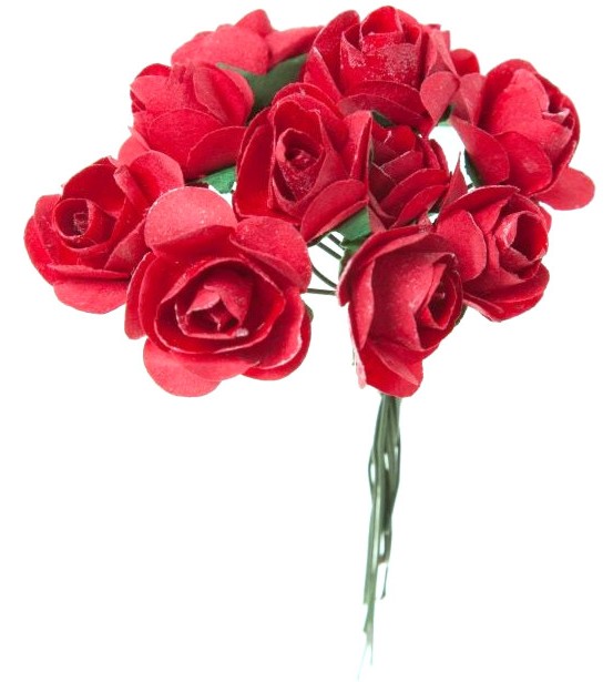 Декоративни червени рози Слънчоглед - 