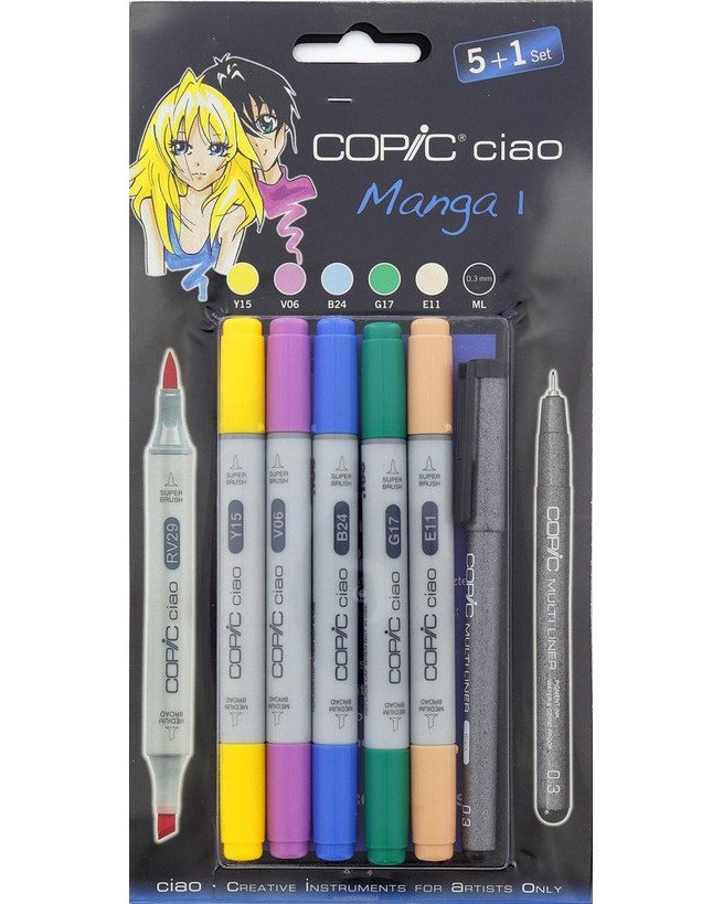   Copic Manga Set 1 - 5      Ciao - 