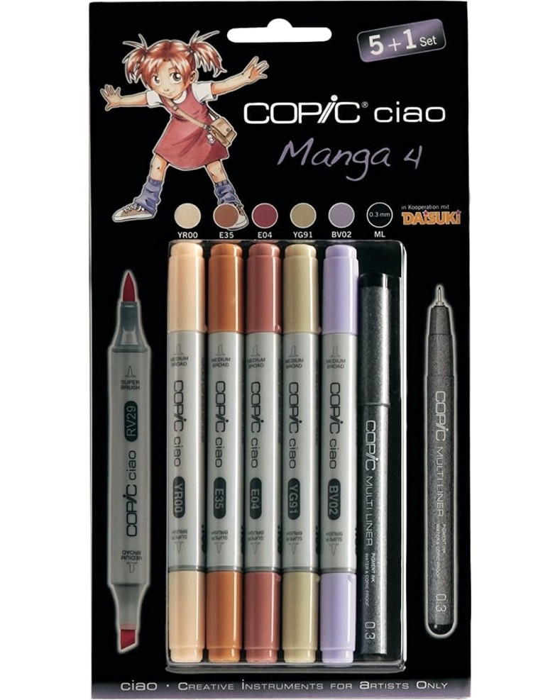   Copic Manga Set 4 - 5      Ciao - 
