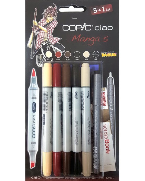 �������� ������� Copic Manga Set 5 - 5 ����� � ���������� �� ������� Ciao - 