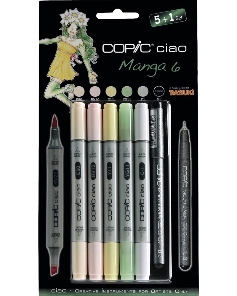   Copic Manga Set 6 - 5      Ciao - 