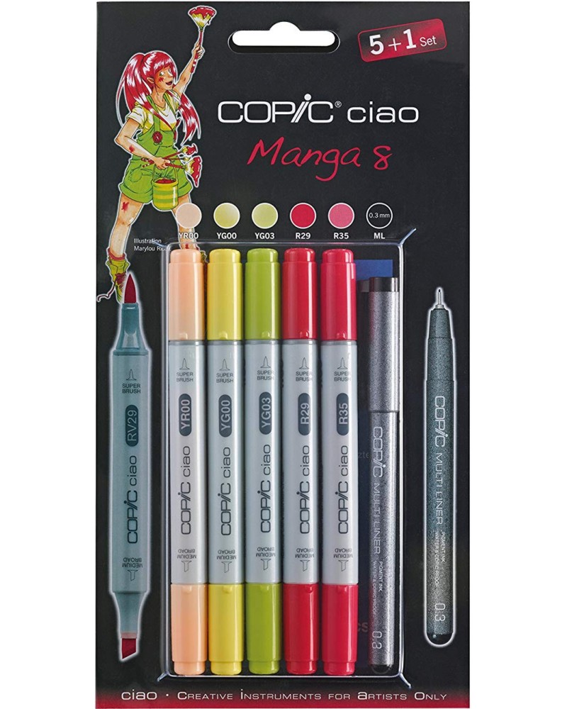   Copic Manga Set 8 - 5      Ciao - 