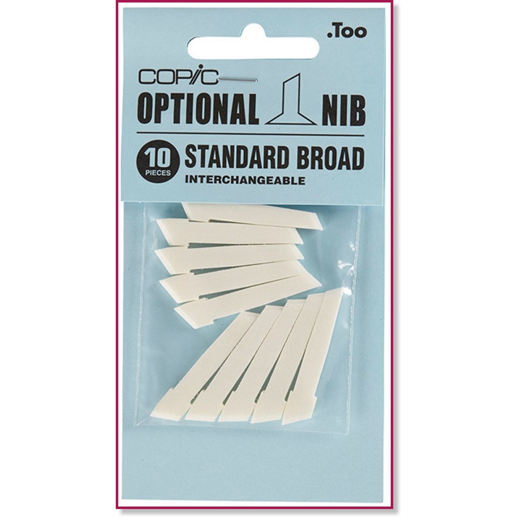 Резервни писци за маркер Copic Standart Broad Резервни писци за маркер Copic Standart Broad - 10 броя от серията Classic -