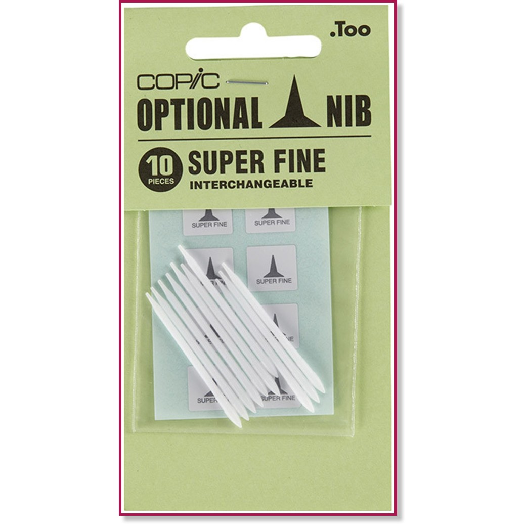 Резервни писци за маркер Copic Super Fine - 10 броя от серията Classic - 