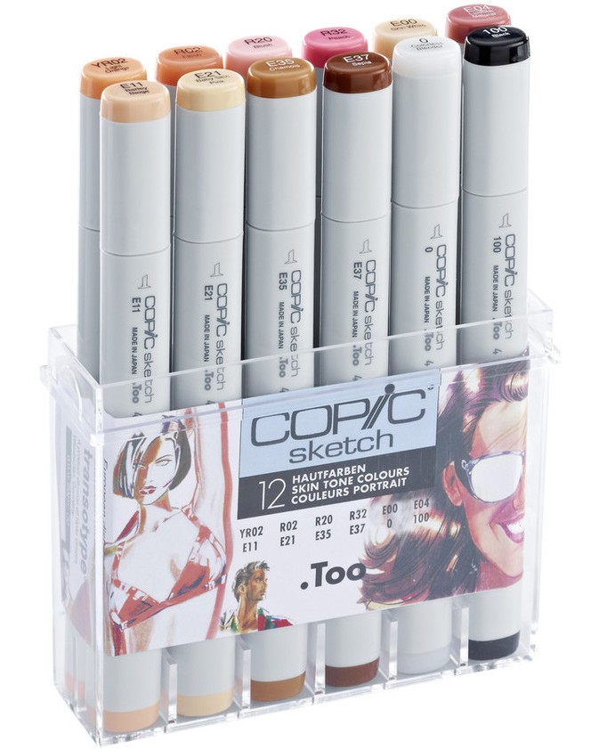   Copic Skin Tones - 12    Sketch - 