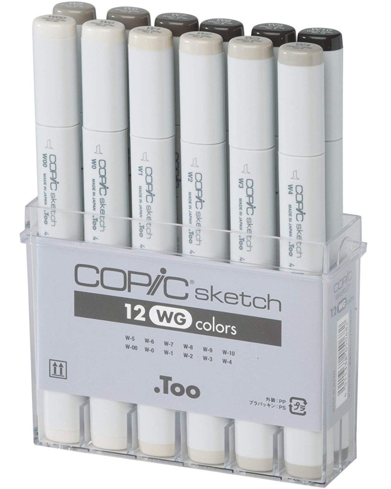   Copic Gray Set WG - 12    Sketch - 