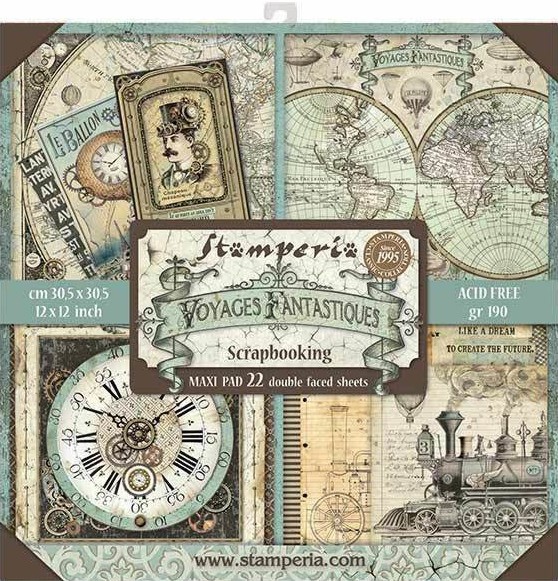 ������ �� ����������� Stamperia - ������� �������� - 22 ����, 30.5 x 30.5 cm - 