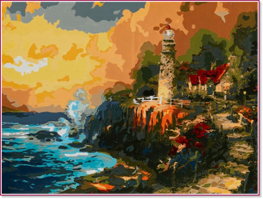 Рисуване по номера Craft Buddy - Морски фар Рисуване по номера Craft Buddy - Морски фар - 40 x 30 cm -