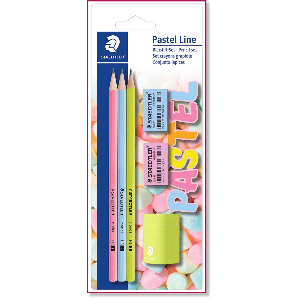 �������� ������ HB Staedtler Pastel Line - 3 ���� � 2 ���� � �������� - 