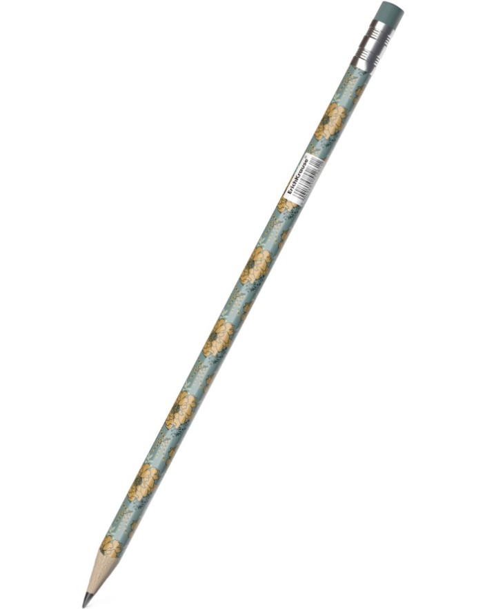 Графитен молив HB Erich Krause Графитен молив HB Erich Krause - С гумичка от серията Natural Life -