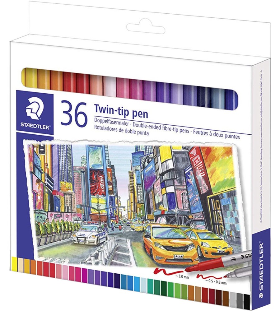 ���������� ���������� Staedtler - 36 ��� 72 ����� - 