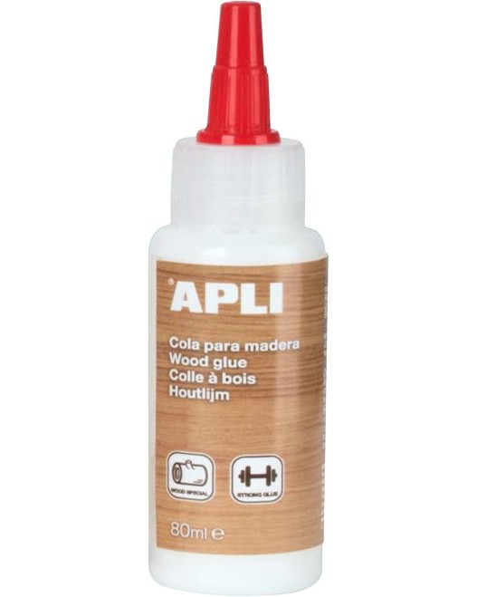 Лепило за дърво Apli Лепило за дърво Apli - 80 ml -