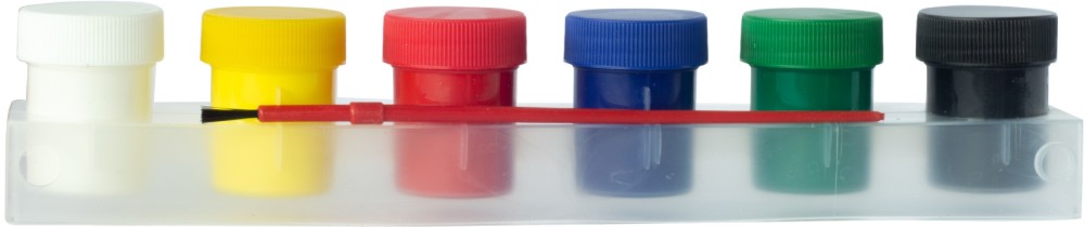 Темперни бои Foska Темперни бои Foska - 6 цвята х 22 ml с четка -