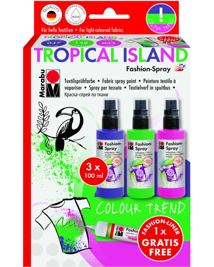     Marabu Tropical Island - 3  x 100 ml   - 