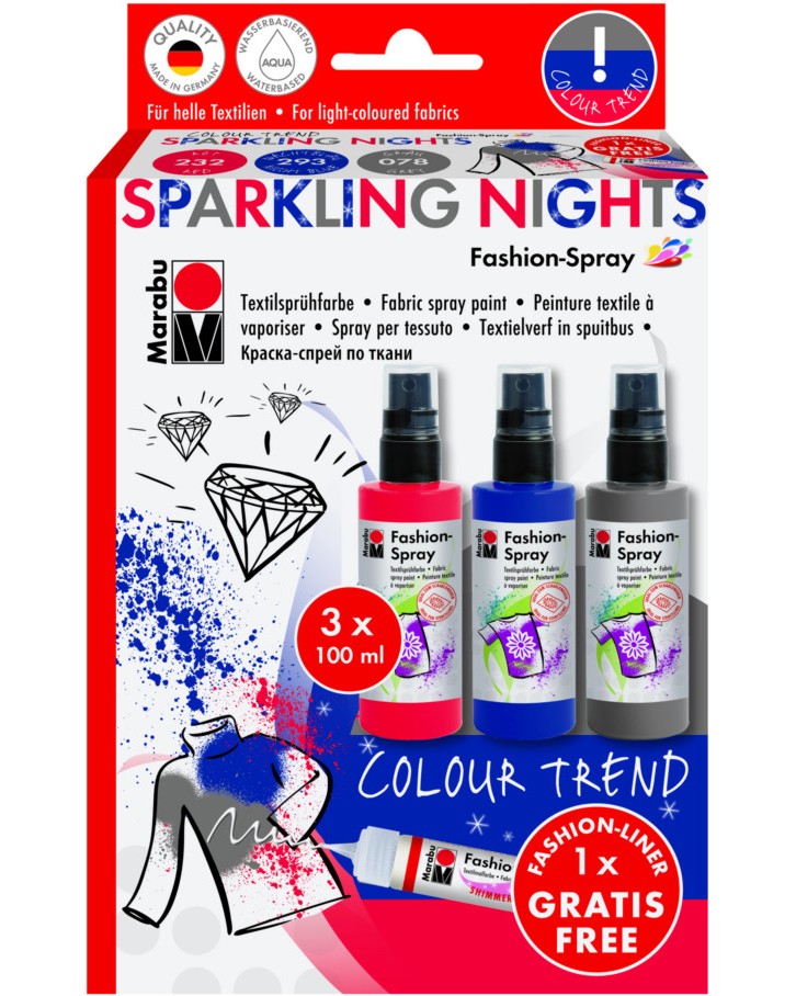     Marabu Sparkling Nights - 3  x 100 ml   - 