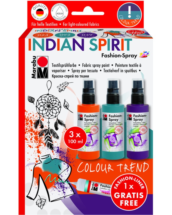     Marabu Indian Spirit - 3  x 100 ml   - 