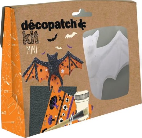 Прилеп от папиемаше Decopatch Прилеп от папиемаше Decopatch - В комплект с декупажни хартии, лепило и четка -