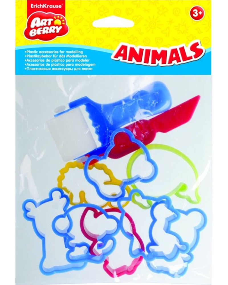 Формички за моделиране Erich Krause Animals Формички за моделиране Erich Krause Animals - 10 броя -