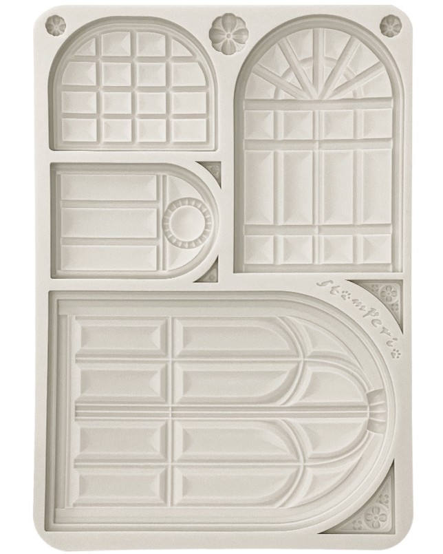 Силиконов 3D молд Stamperia - Прозорци Силиконов 3D молд Stamperia - Прозорци - 10.5 x 14.8 cm от колекцията Masquerade -