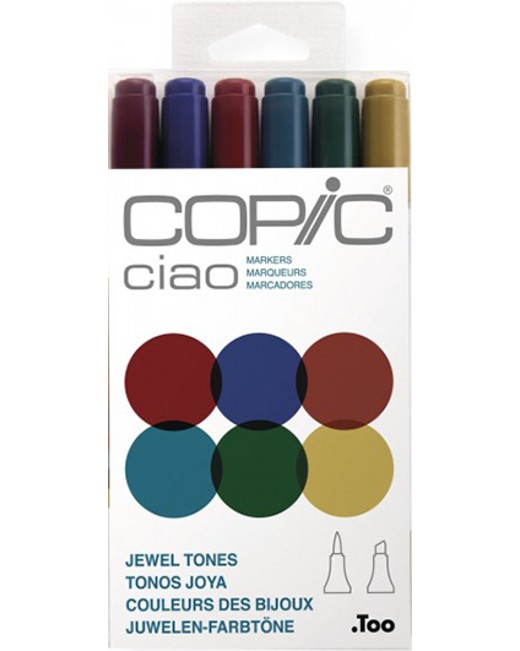 �������� ������� Copic Jewel Tones - 6 ����� �� ������� Ciao - 