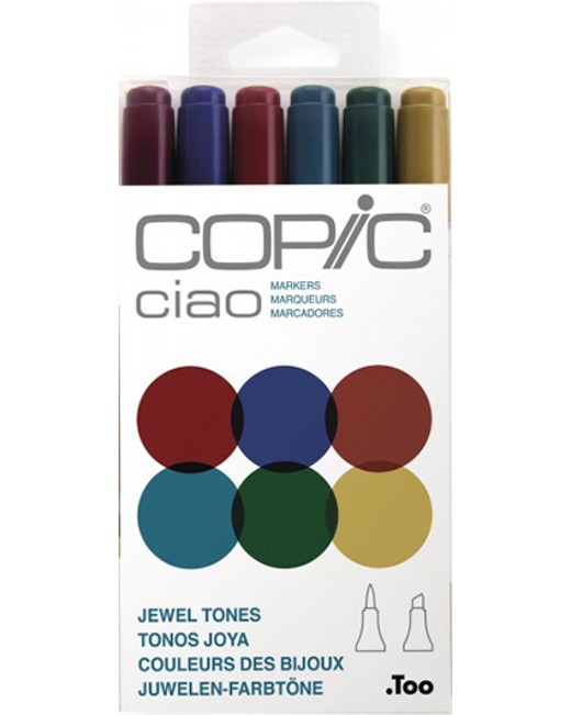   Copic Jewel Tones - 6    Ciao - 