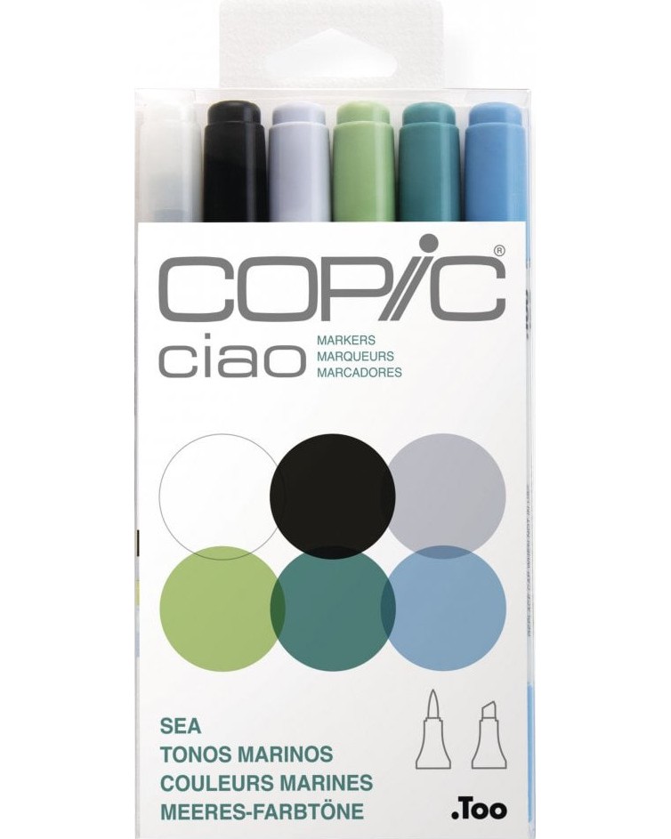 �������� ������� Copic Sea Tones - 5 ����� � ������� �� ������� Ciao - 