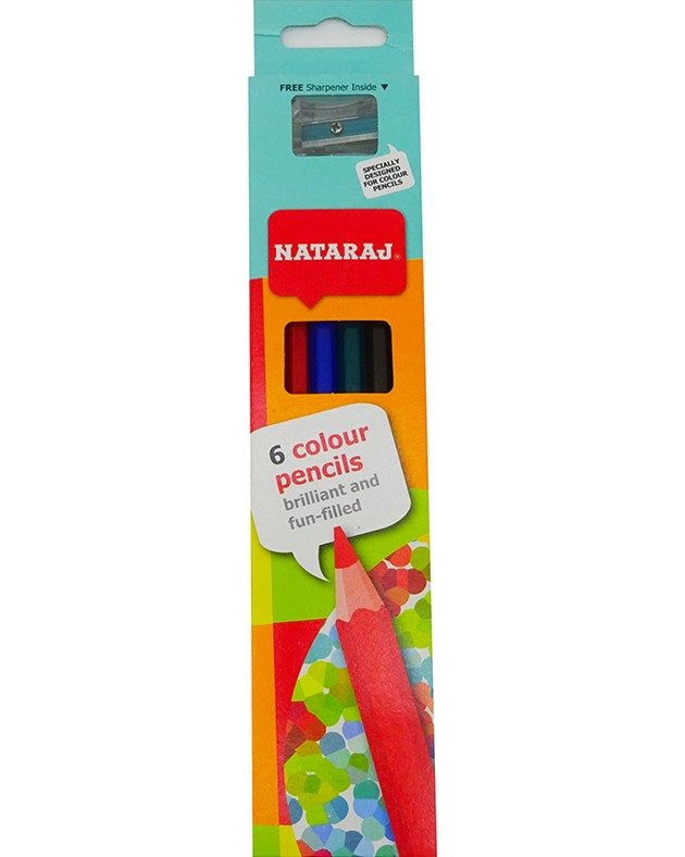 Цветни моливи Nataraj Цветни моливи Nataraj - 6, 12 или 24 цвята -