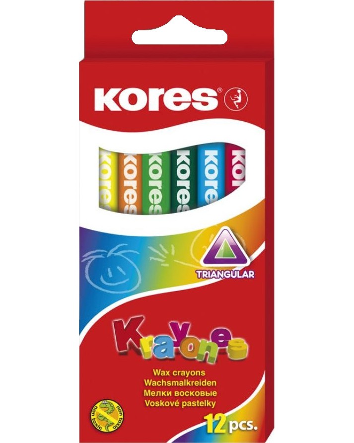 Восъчни пастели Kores Krayones Восъчни пастели Kores Krayones - 12 цвята -