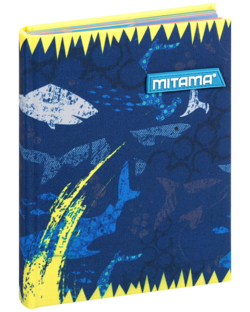 Тефтер с подплатени корици Mitama Shark - 15 / 20 / 2.5 cm - 