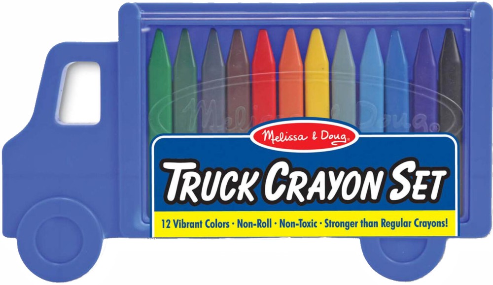 Пастели Melissa & Doug Truck Пастели Melissa & Doug Truck - 12 цвята -
