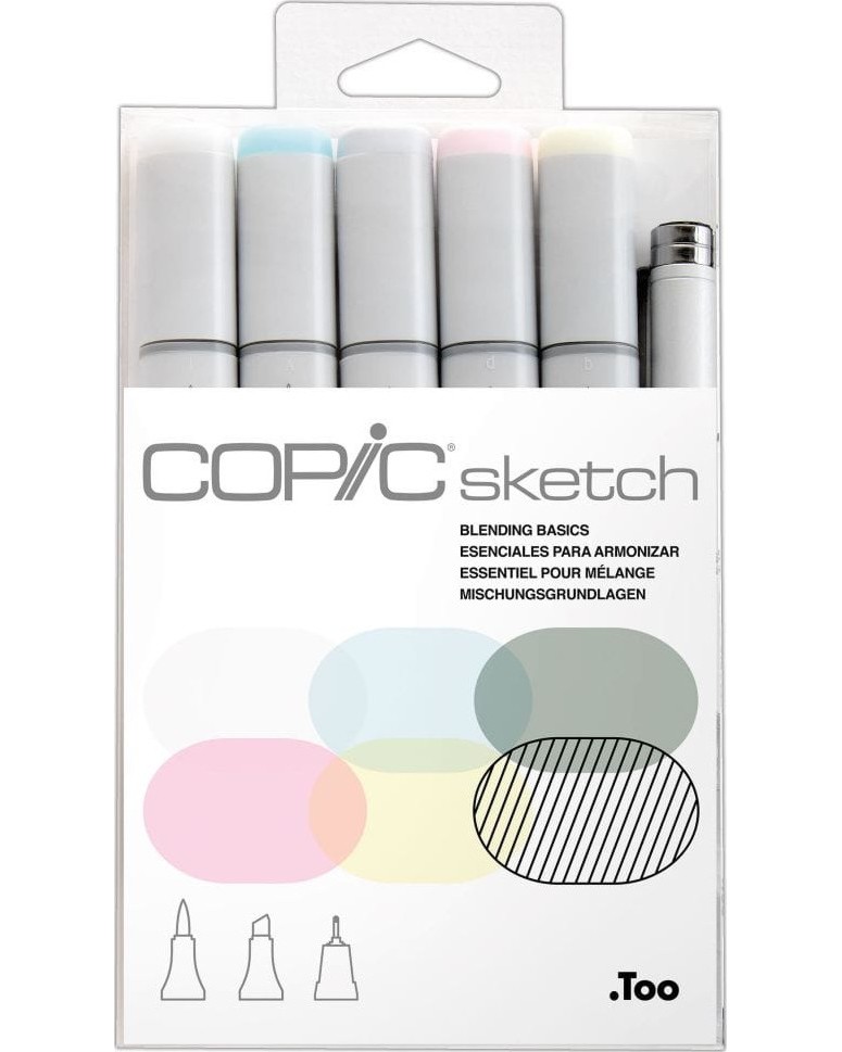   Copic Blending Basics - 4 ,       Sketch - 