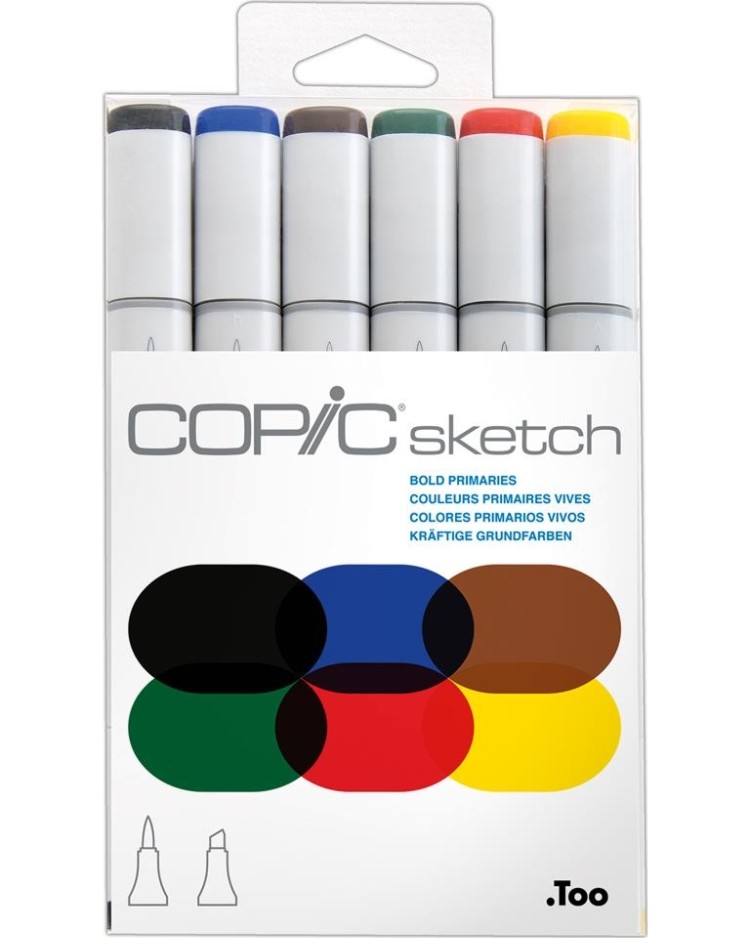   Copic Bold Primiries - 6    Sketch - 